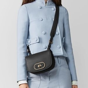 BOTTEGA VENETA Black Leather Crossbody Bag